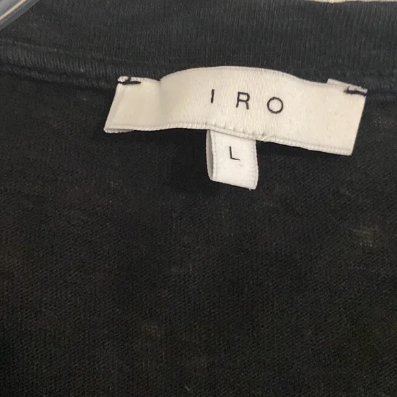 Iro Black Marvina Tee size L - Picture 10 of 12
